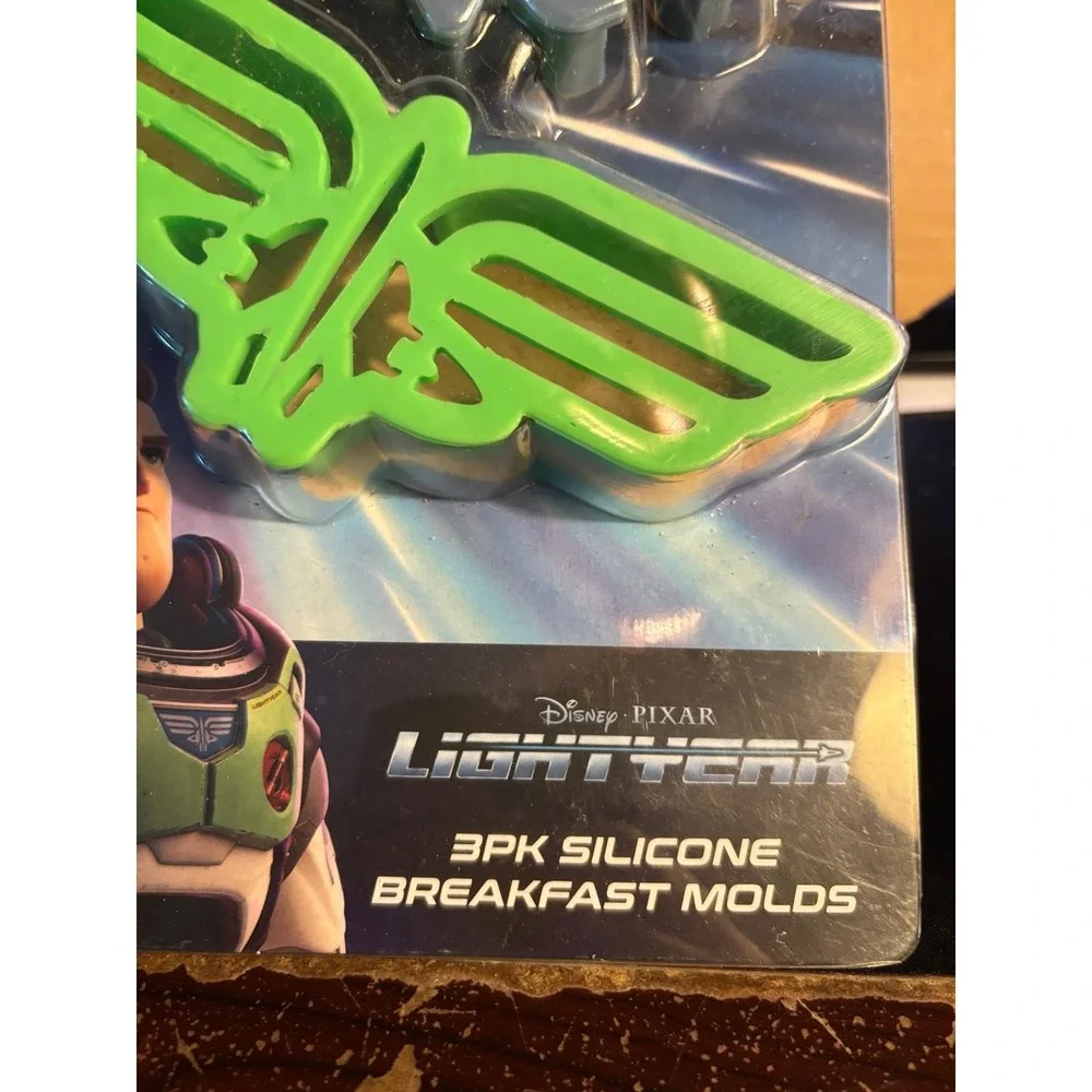 Disney Pixar Lightyear 3 Pk Silicone Breakfast Molds- Great For Pancakes & Eggs